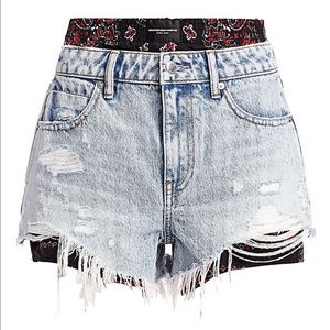 ISO - Alexander Wang bite boxer layered shorts